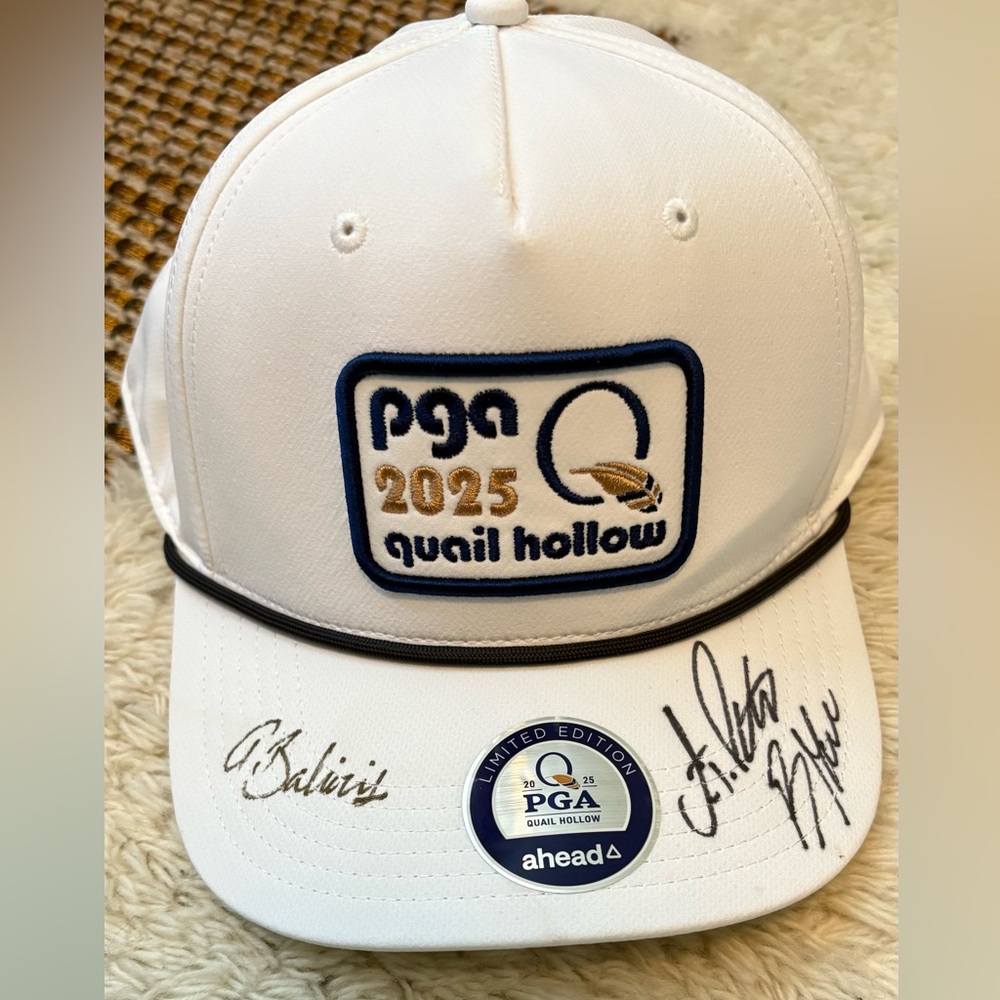 White PGA 2025 Quail Hollow Golf Cap